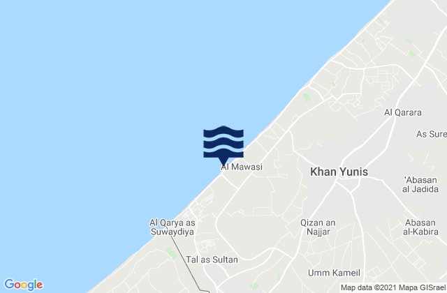 An Naşr, Palestinian Territoryの潮見表地図