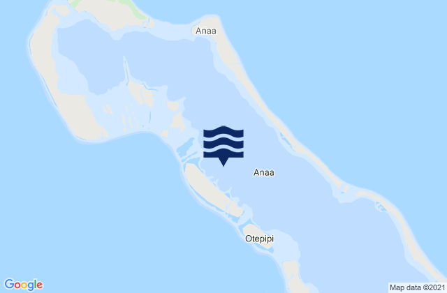 Anaa, French Polynesiaの潮見表地図