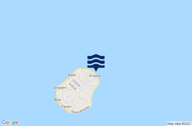 Anabar District, Nauruの潮見表地図