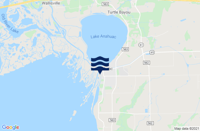 Anahuac, United Statesの潮見表地図