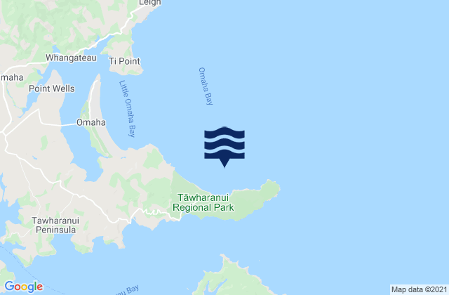Anchor Bay, New Zealandの潮見表地図