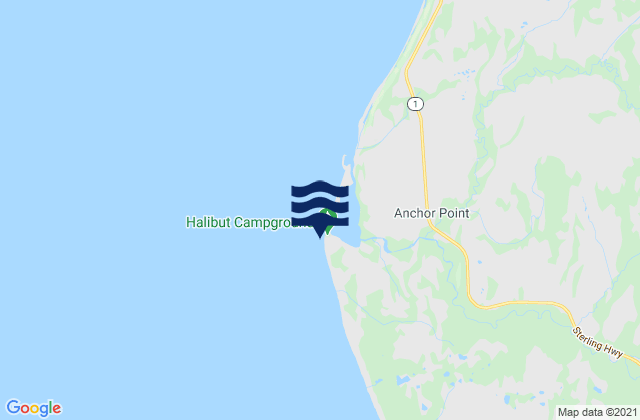 Anchor Point Cook Inlet, United Statesの潮見表地図