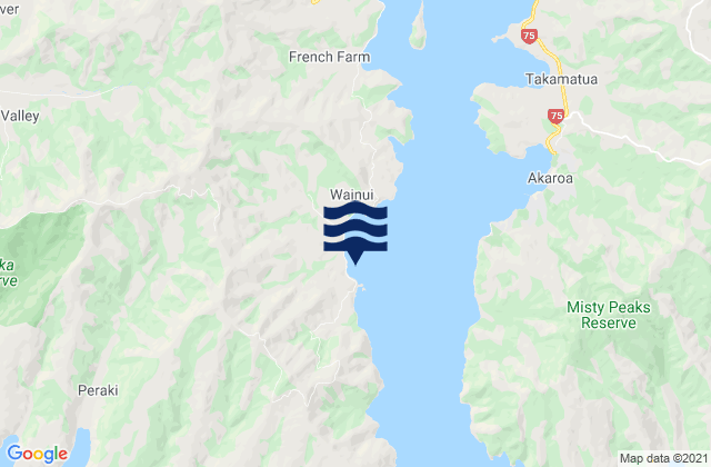 Anchorage Bay, New Zealandの潮見表地図