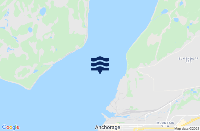 Anchorage Shipdock, United Statesの潮見表地図