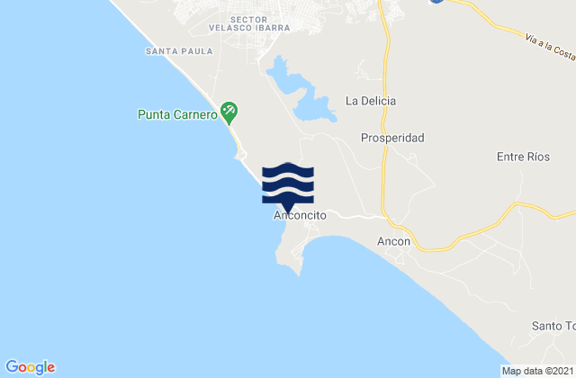 Anconcito, Ecuadorの潮見表地図