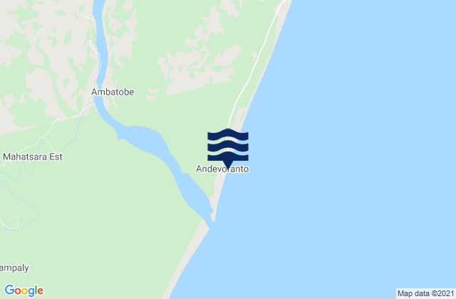Andovoranto, Madagascarの潮見表地図