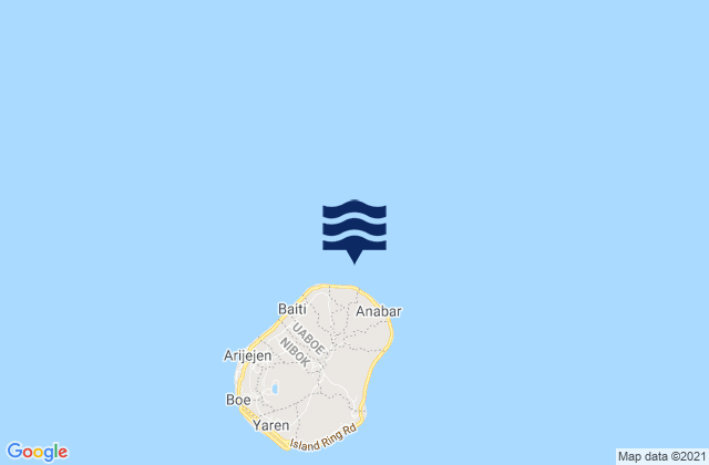 Anetan District, Nauruの潮見表地図