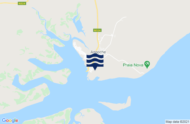 Angoche District, Mozambiqueの潮見表地図