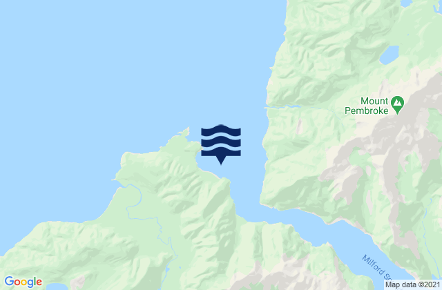 Anita Bay, New Zealandの潮見表地図