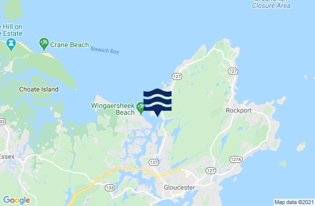 Annisquam Lobster Cove, United Statesの潮見表地図