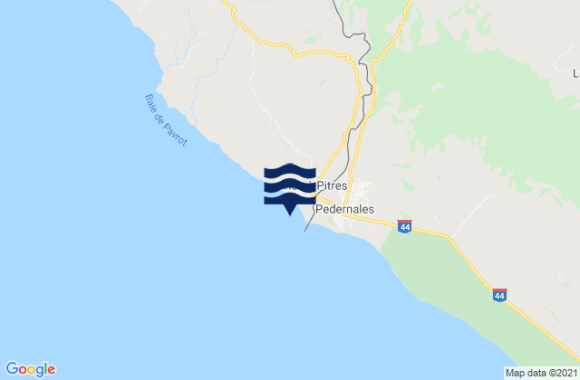Anse-à-Pitre, Haitiの潮見表地図