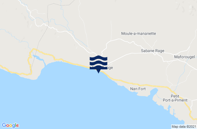 Anse Rouge, Haitiの潮見表地図