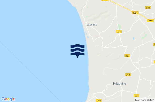 Anse de Vauville, Franceの潮見表地図