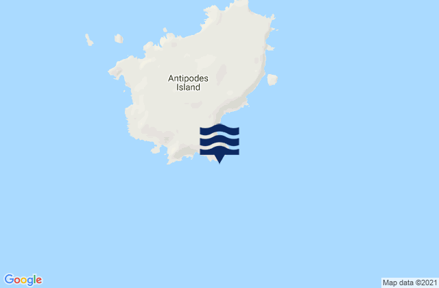 Antipodes Island, New Zealandの潮見表地図