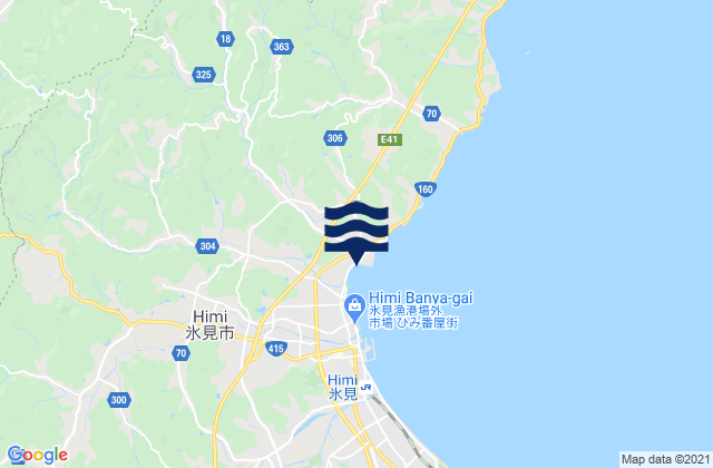 Ao, Japanの潮見表地図