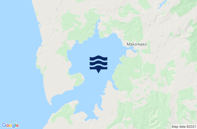 Aotea Harbour, New Zealandの潮見表地図