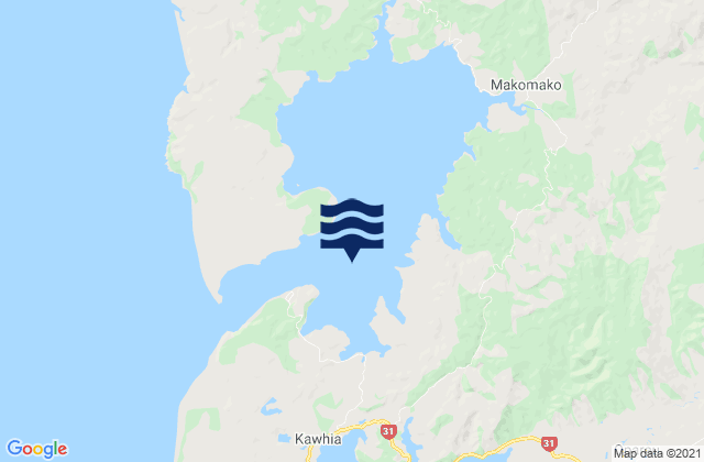 Aotea Harbour, New Zealandの潮見表地図