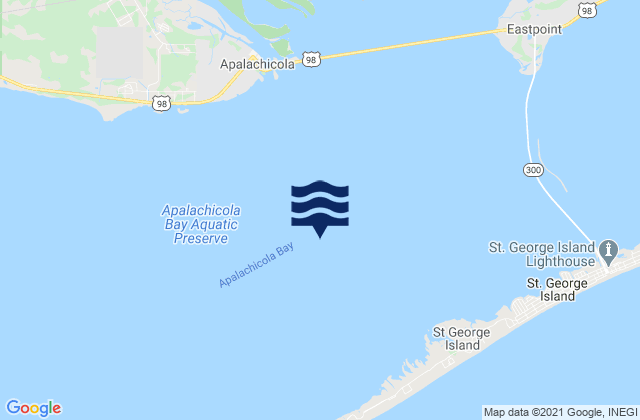 Apalachicola Bay, United Statesの潮見表地図