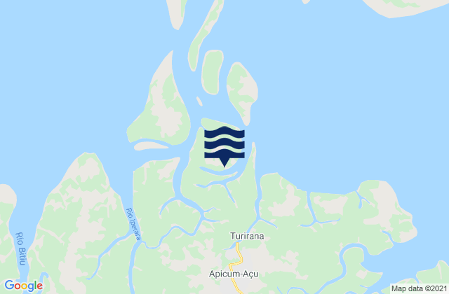 Apicum-Açu, Brazilの潮見表地図