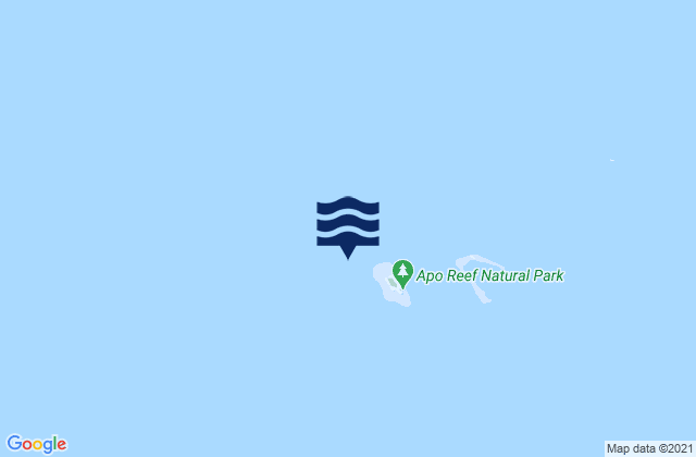 Apo Island Mindoro Strait, Philippinesの潮見表地図
