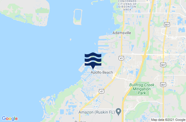 Apollo Beach, United Statesの潮見表地図