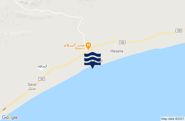 Ar Raydah, Yemenの潮見表地図