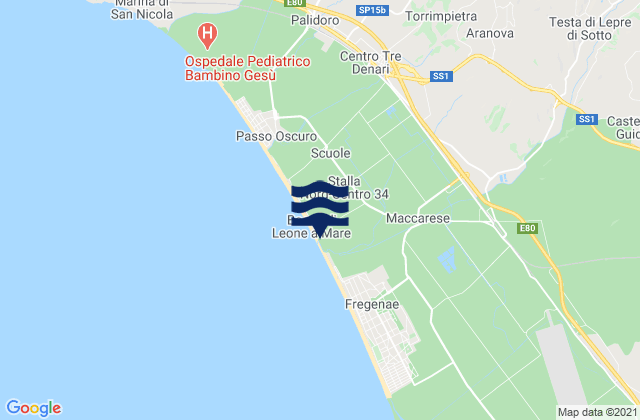 Ara Nova, Italyの潮見表地図
