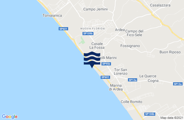 Ardea, Italyの潮見表地図