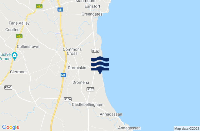 Ardee, Irelandの潮見表地図