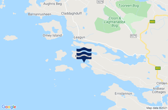 Ardmore, Irelandの潮見表地図