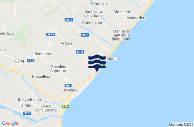 Ardore Marina, Italyの潮見表地図