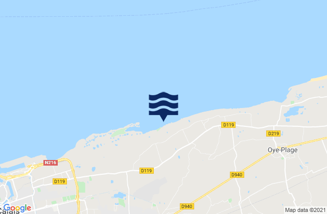 Ardres, Franceの潮見表地図