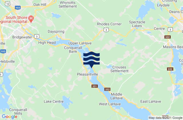 Arenburg Island, Canadaの潮見表地図