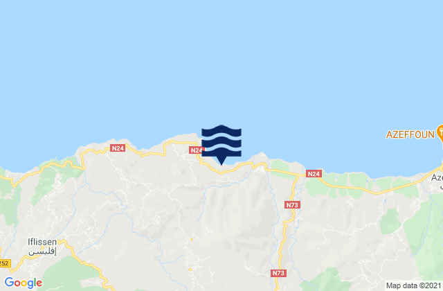 Arhribs, Algeriaの潮見表地図