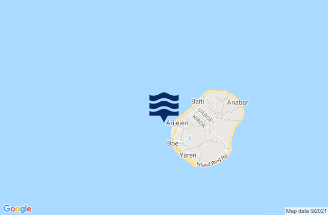 Arijejen, Nauruの潮見表地図