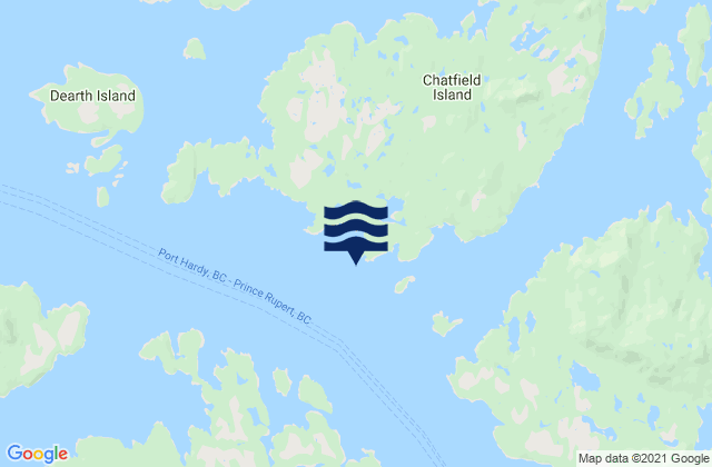 Ark Island, Canadaの潮見表地図