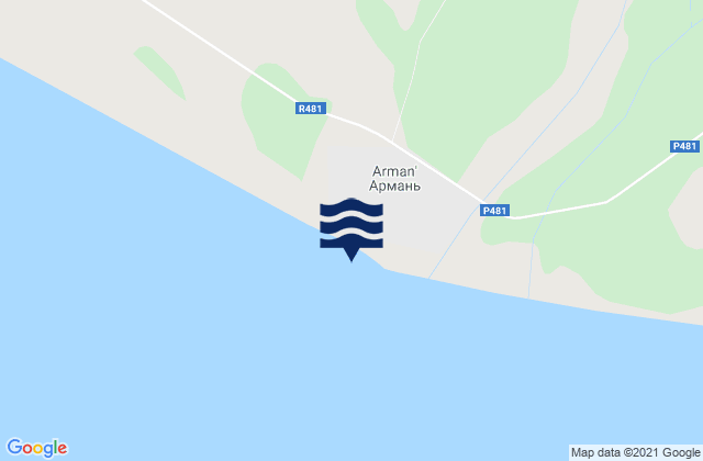 Arman’, Russiaの潮見表地図