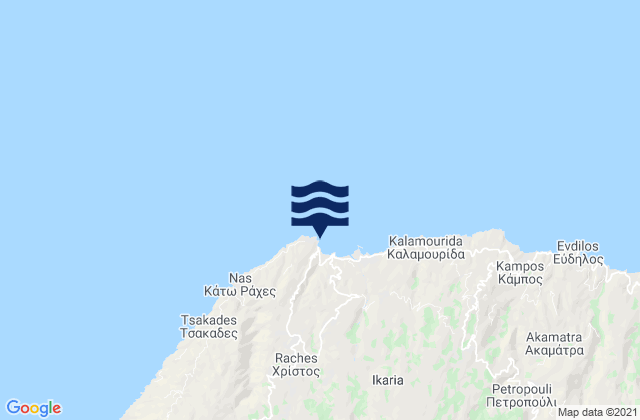 Armenistis (Ikaria), Greeceの潮見表地図
