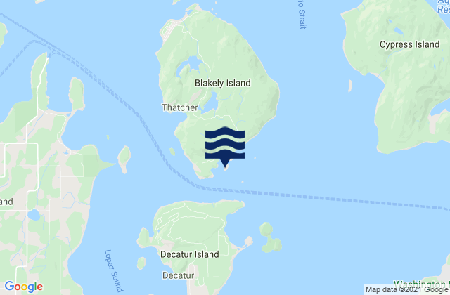 Armitage Island, United Statesの潮見表地図