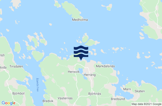 Arnö, Swedenの潮見表地図