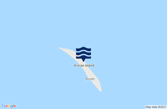 Arorae, Kiribatiの潮見表地図