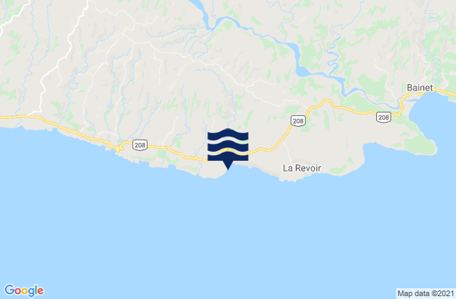 Arrondissement de Bainet, Haitiの潮見表地図