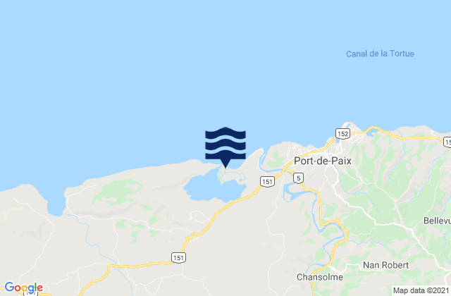 Arrondissement de Port-de-Paix, Haitiの潮見表地図
