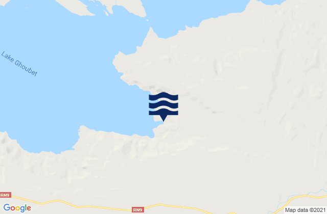 Arta Region, Djiboutiの潮見表地図