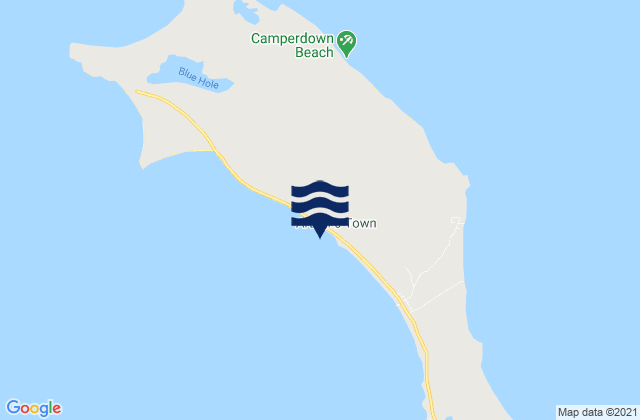 Arthur’s Town, Bahamasの潮見表地図