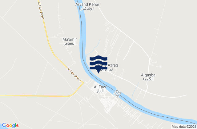 Arvand Kenār, Iranの潮見表地図