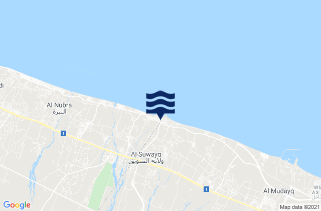 As Suwayq, Omanの潮見表地図