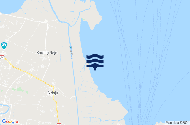 Asemanis, Indonesiaの潮見表地図