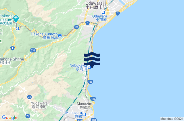Ashigarashimo-gun, Japanの潮見表地図