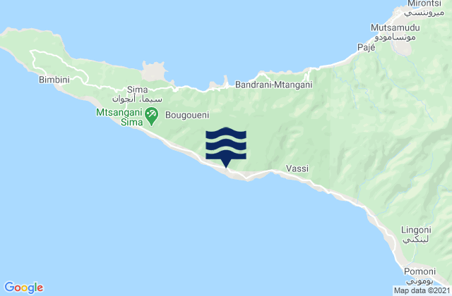 Assimpao, Comorosの潮見表地図